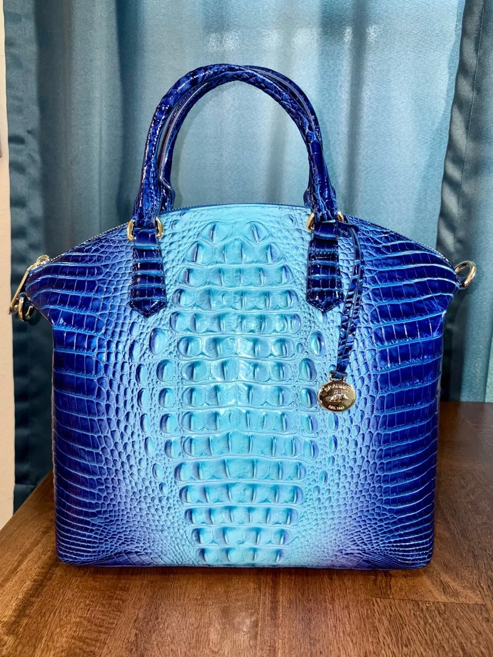 Brahmin EUC Lrg Duxbury - Affinity Ombré - Glitz/Metallic Accents - Like New